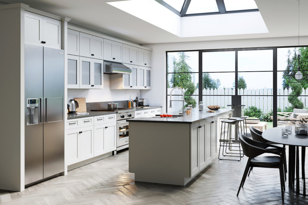 Sierra White glass door